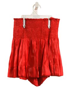 KOCH  RED  SMOCKED SHORTS
