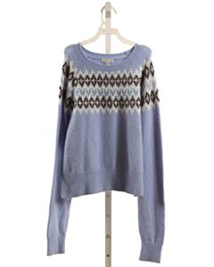CREWCUTS LT BLUE SWEATER WITH SEQUINS
