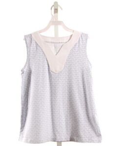 SERENDIPITY  LT BLUE  SLEEVELESS SHIRT