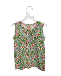 THE BEAUFORT BONNET COMPANY  GREEN  FLORAL  SLEEVELESS SHIRT