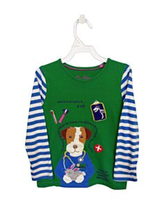 MINI BODEN  GREEN   APPLIQUED KNIT LS SHIRT