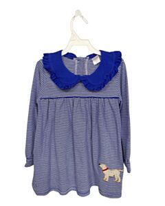 STITCHY FISH  BLUE  STRIPED  KNIT DRESS