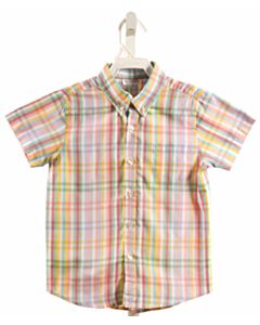 DONDOLO  PINK  PLAID  DRESS SHIRT