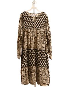 ZARA BLACK FLORAL PRINTED DESIGN DRESS