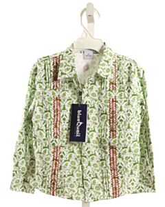 BLUE QUAIL  GREEN   PRINTED DESIGN DRESS SHIRT