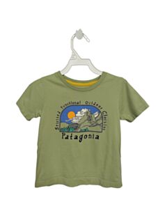 PATAGONIA  GREEN   PRINTED DESIGN T-SHIRT