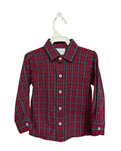 JAMES & LOTTIE RED PLAID DRESS SHIRT