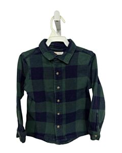 ML MINI  GREEN FLANNEL PLAID  DRESS SHIRT