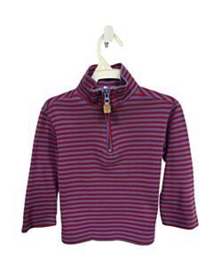BELLA BLISS  RED  STRIPED  PULLOVER