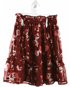CREAMIE MAROON FLORAL SKIRT