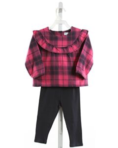 SPLENDID  HOT PINK  PLAID  2-PIECE OUTFIT
