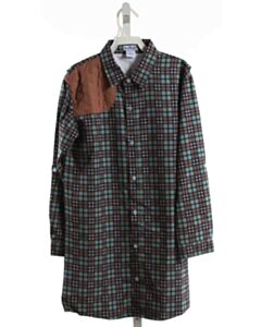 BLUE QUAIL  GREEN  PLAID  DRESS
