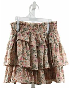 IMOGA IVORY FLORAL SKIRT