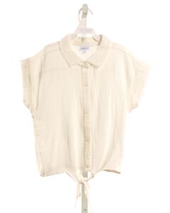 PLEAT.  CREAM KNIT  SHIRT-SS