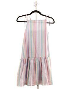 PLEAT.  MULTI-COLOR  STRIPED  DRESS