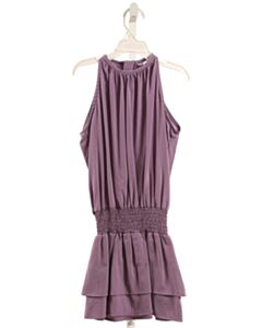 PLEAT. PURPLE DRESS
