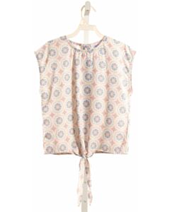 PLEAT.  MULTI-COLOR  SLEEVELESS SHIRT