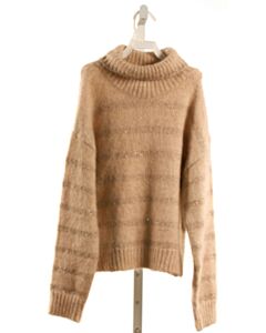 ABEL & LULA  BROWN  STRIPED  SWEATER WITH SEQUINS