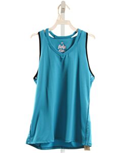 LUCKY IN LOVE BLUE KNIT TANK
