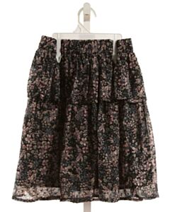 CREAMIE BLACK FLORAL SKIRT