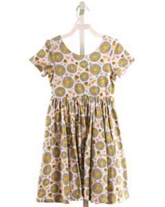 OLLIE JAY MUSTARD FLORAL KNIT DRESS