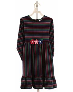 FLORENCE EISEMAN  MULTI-COLOR  STRIPED  KNIT DRESS