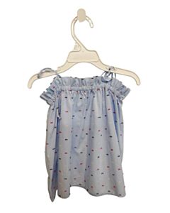 BELLA BLISS  BLUE SWISS DOT   SLEEVELESS SHIRT