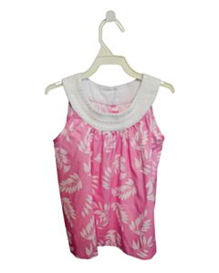 LITTLE ENGLISH PINK FLORAL SLEEVELESS SHIRT