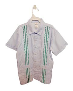 SIX HONEYBEES BLUE EMBROIDERED DRESS SHIRT