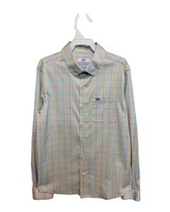 SOUTHERN TIDE ORANGE PLAID DRESS SHIRT