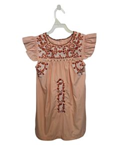 SIX HONEYBEES ORANGE STRIPED DRESS