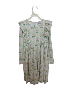 THE PROPER PEONY LT BLUE FLORAL KNIT DRESS
