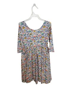 OLLIE JAY BLUE PRINTED DESIGN KNIT DRESS