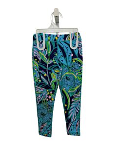 LILLY PULITZER BLUE PRINTED DESIGN LEGGINGS