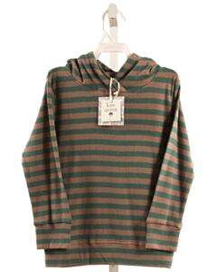 KATE QUINN  GREEN  STRIPED  PULLOVER