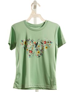 COLUMBIA  MINT  FLORAL PRINTED DESIGN T-SHIRT