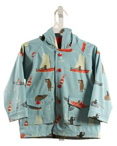 HATLEY  BLUE   PRINTED DESIGN RAINCOAT