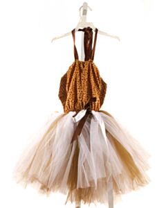 NO TAG  BROWN  PRINTED DESIGN COSTUME