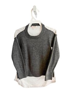 CREWCUTS GRAY POLKA DOT SWEATER