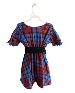 TEA BLUE PLAID DRESS
