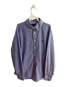 RALPH LAUREN  BLUE  MICROCHECK  DRESS SHIRT
