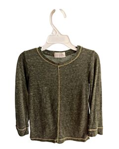 MIKI MIETTE GREEN KNIT LS SHIRT