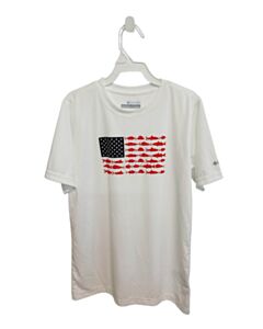 COLUMBIA WHITE PRINTED DESIGN T-SHIRT