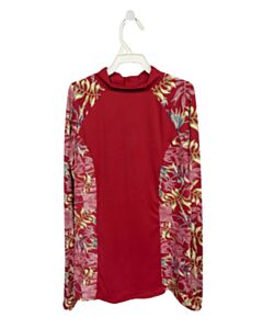 ROXY RED FLORAL RASH GUARD