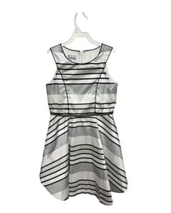 PIPPA & JULIE GRAY STRIPED PARTY DRESS