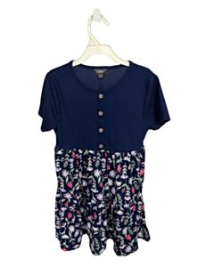 PICAPINO  BLUE  FLORAL  KNIT DRESS