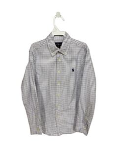 RALPH LAUREN  BLUE  GINGHAM  DRESS SHIRT