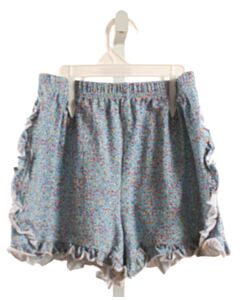 HANNAH KATE BLUE SHORTS WITH RUFFLE