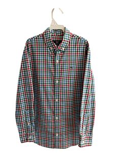 VINEYARD VINES  GREEN  GINGHAM  DRESS SHIRT