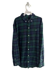 VINEYARD VINES GREEN FLANNEL PLAID DRESS SHIRT